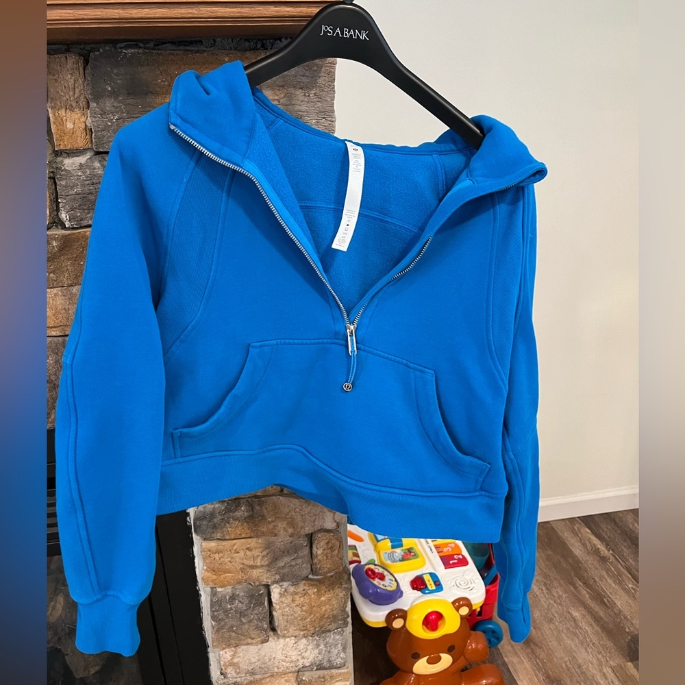 Lululemon Scuba Oversized 1/2 Zip Hoodie Poolside